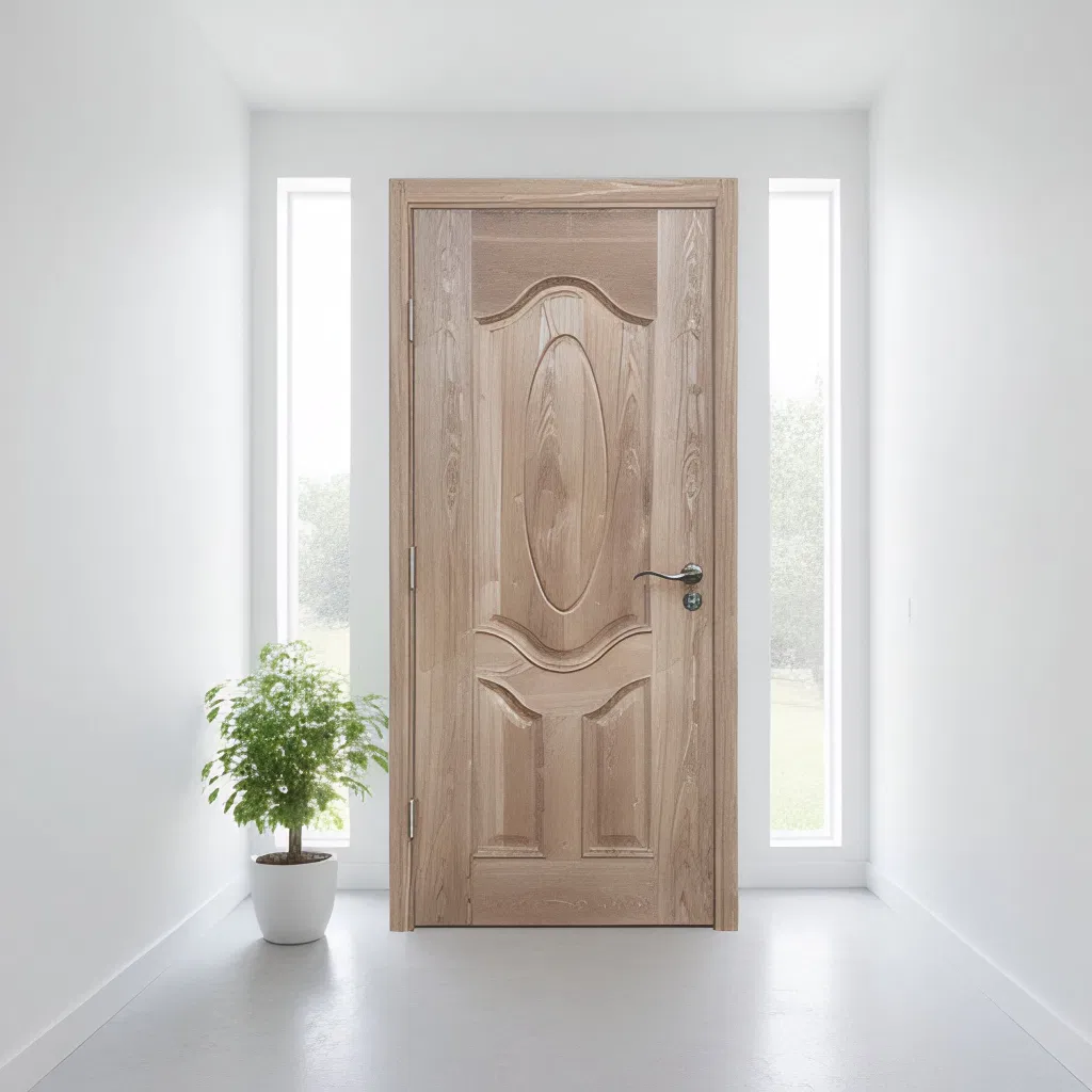 Premium Natural Walnut HDF Door Skin
