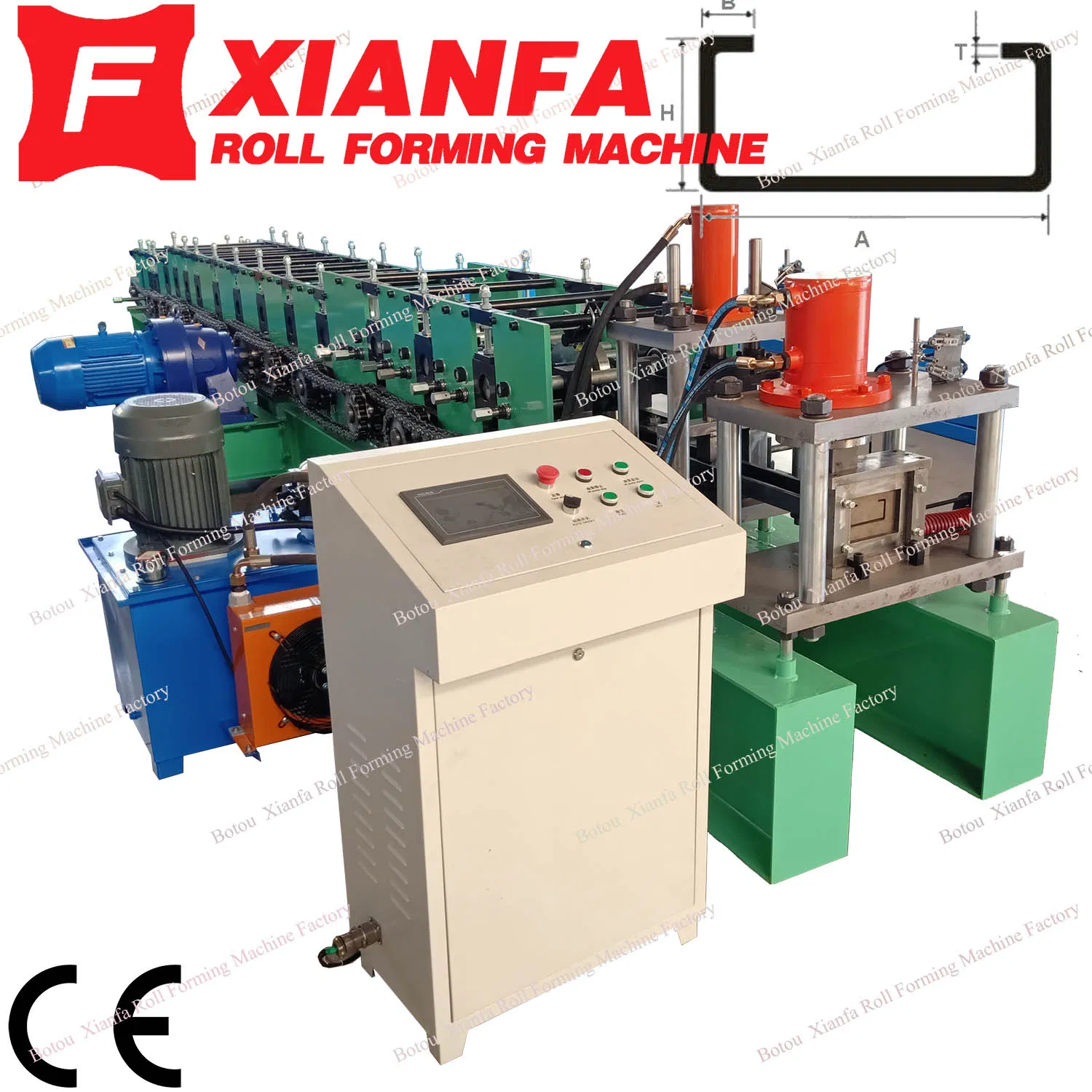 Purlin Roll Forming Machine Steel Framing Making Machine C Purlin Machine C-Shape Purlin Roll Forming Machine