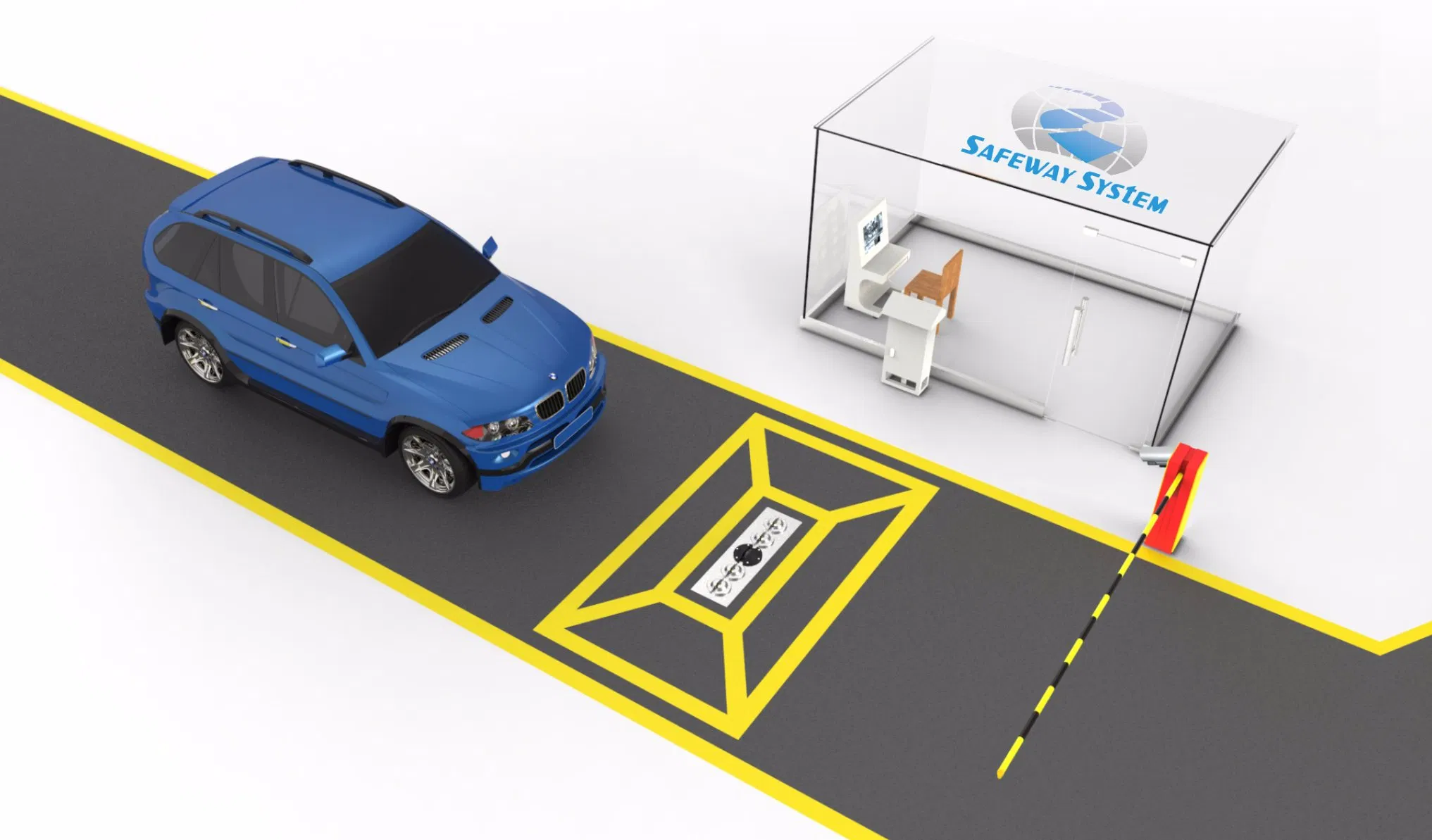 Uvss Under Vehicle Surveillance System for Vehicle Scanning (fixed vehicle scanner)