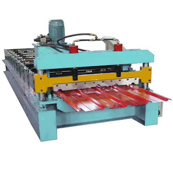 Customized Cold Metal Roofing Sheet IBR Making Machinery PPGI 840 Trapezoidal Roof Panel Tile Roll Forming Machine