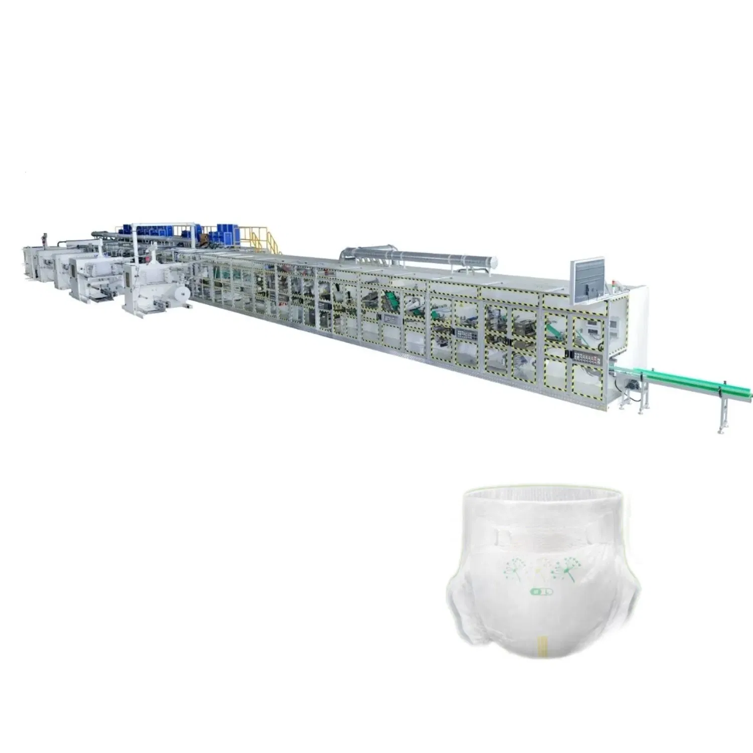 Full Automatic Disposable Baby Diapers Machine