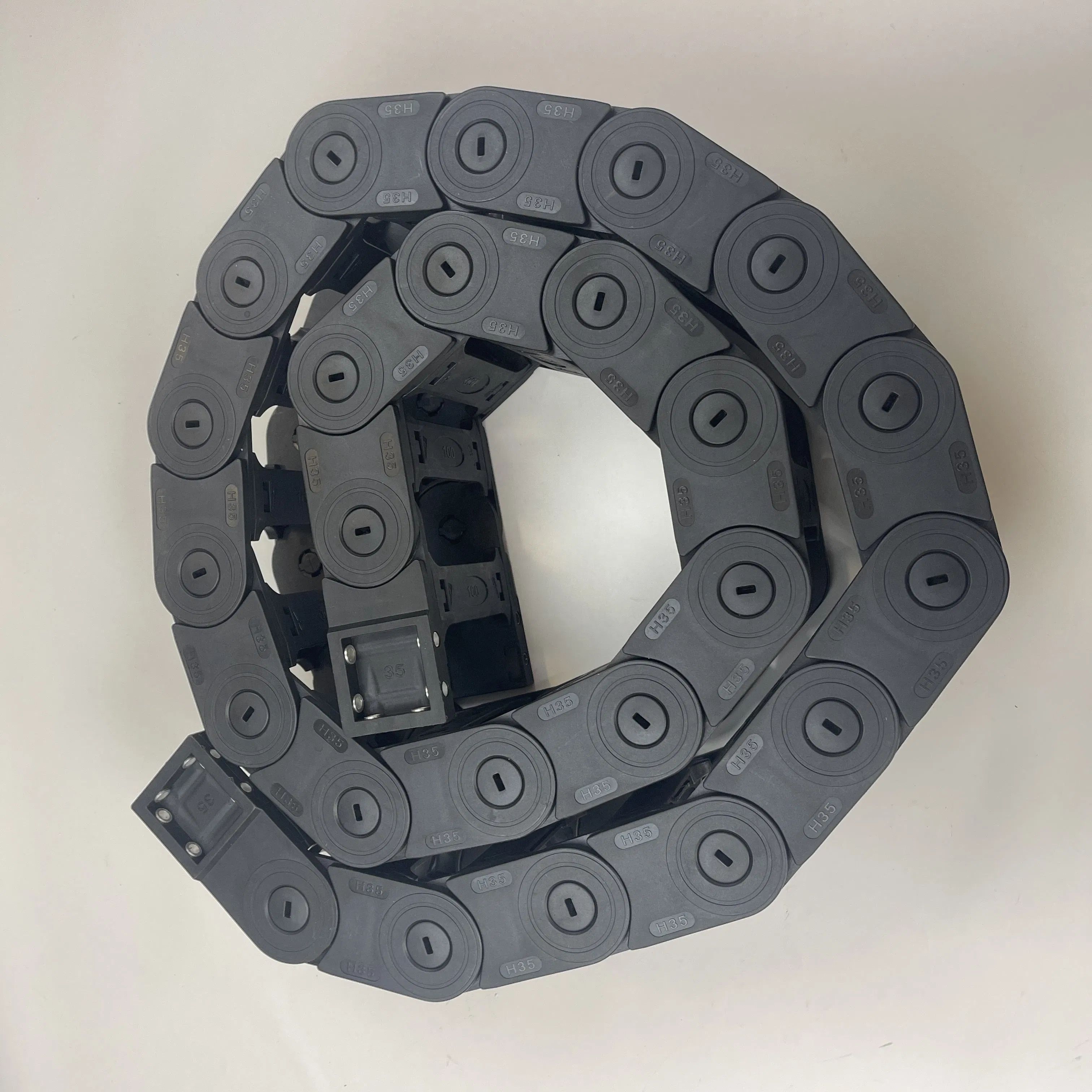 CNC Flexible Bridge Cable Protective Cover Plastic Nylon Drag Chain