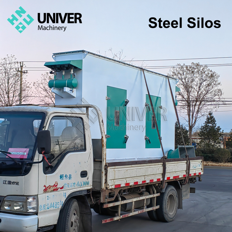 5000 Ton Flat Bottom Galvanized Feed Silo for Wheat and Corn Storage