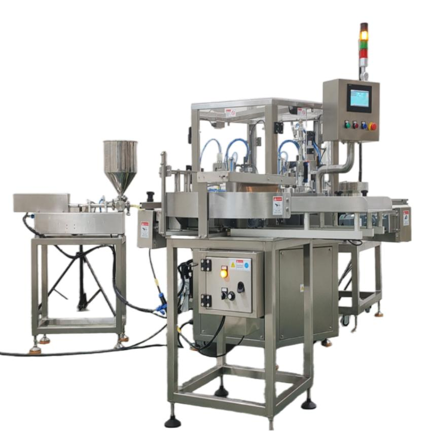 Máquina de envasado inteligente automática para llenado de líquidos químicos cosméticos y taponado de botellas de vidrio y plástico