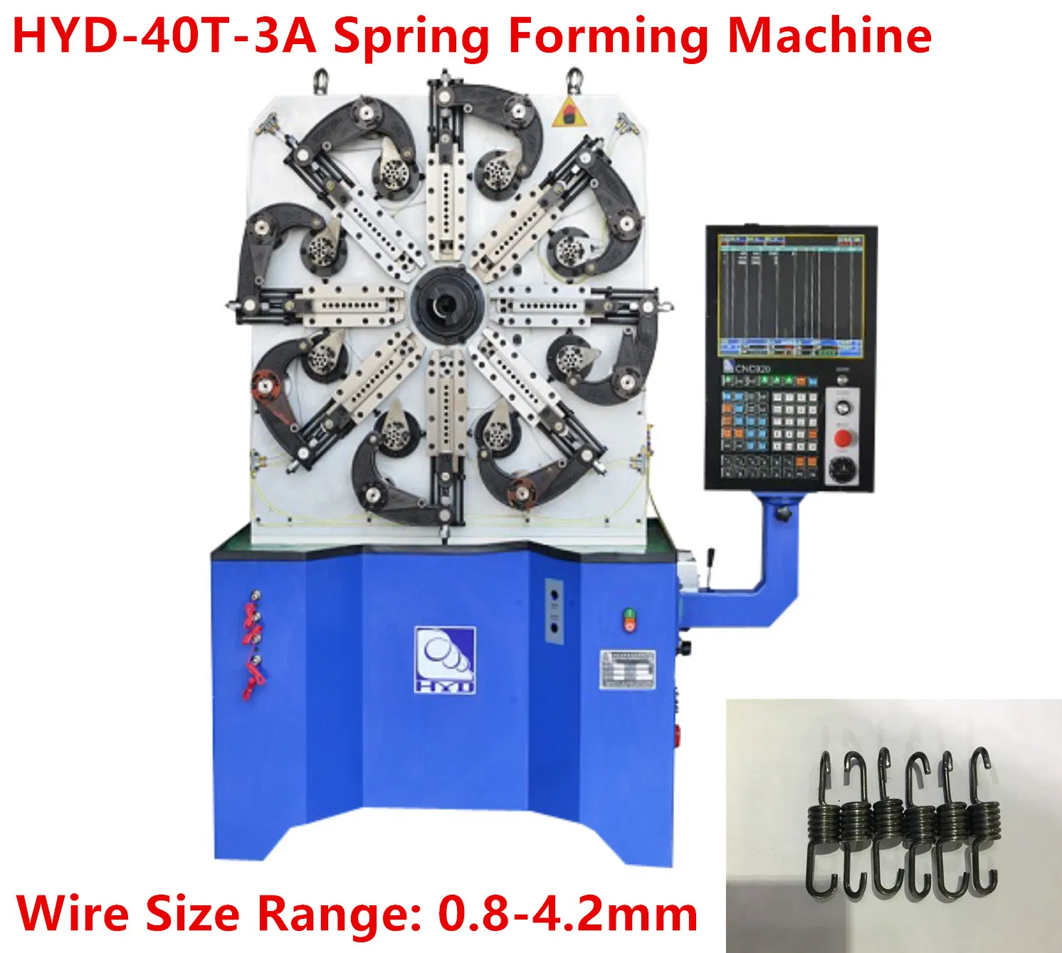 3 Axes CNC Versatile Extension/Torsion Spring & Wire Forming Spring Machine