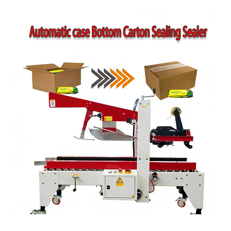 Automatic Case Bottom Carton Sealing and Taping Machine