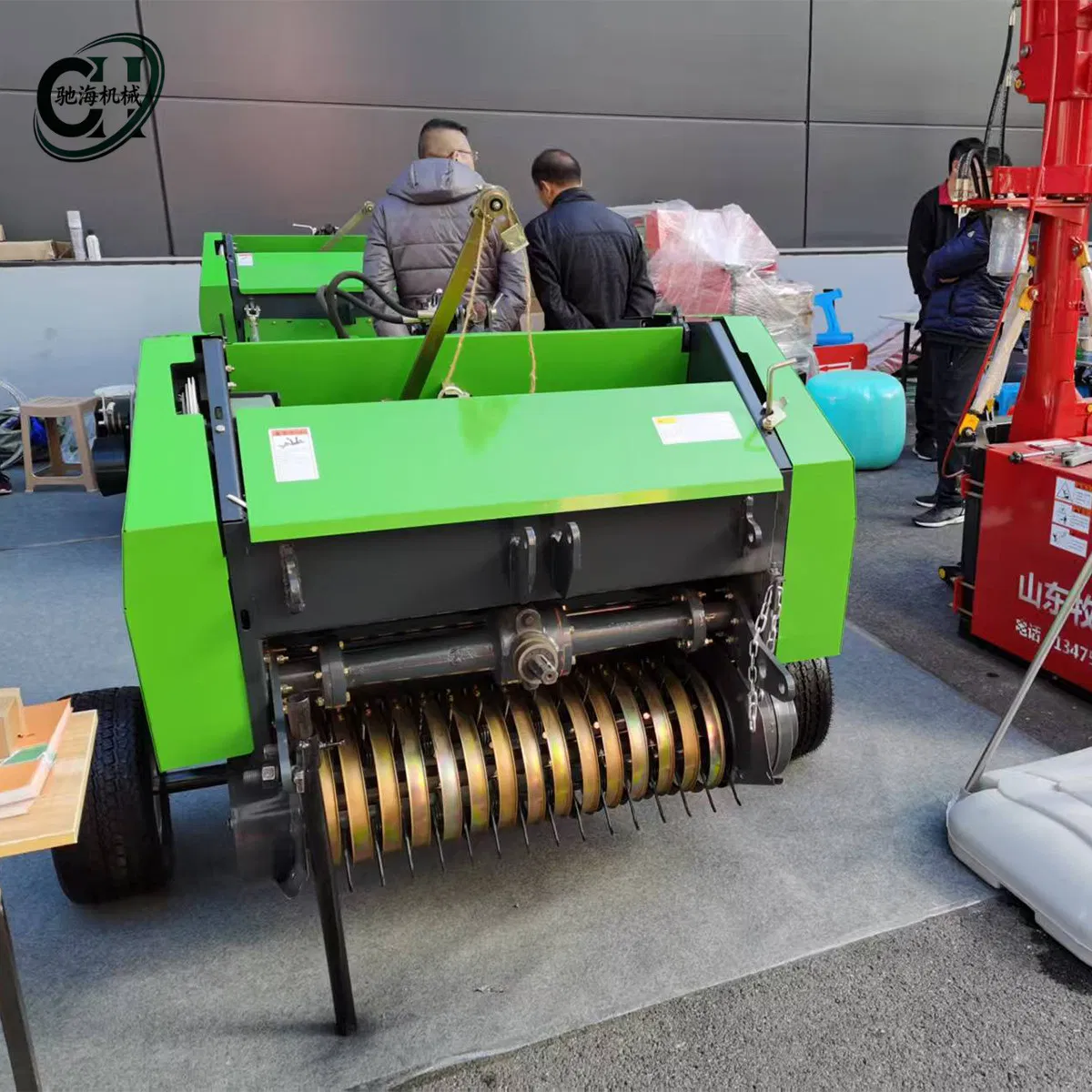 Tractor-Drawn Agricultural Baling Machine for Wheat Stalk Recycling