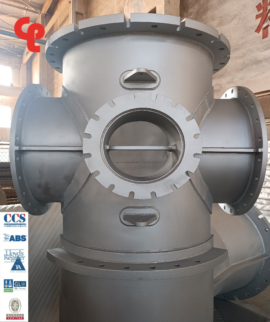 Heavy Duty Galvanized Chemical Marine Cross Steel Pipe