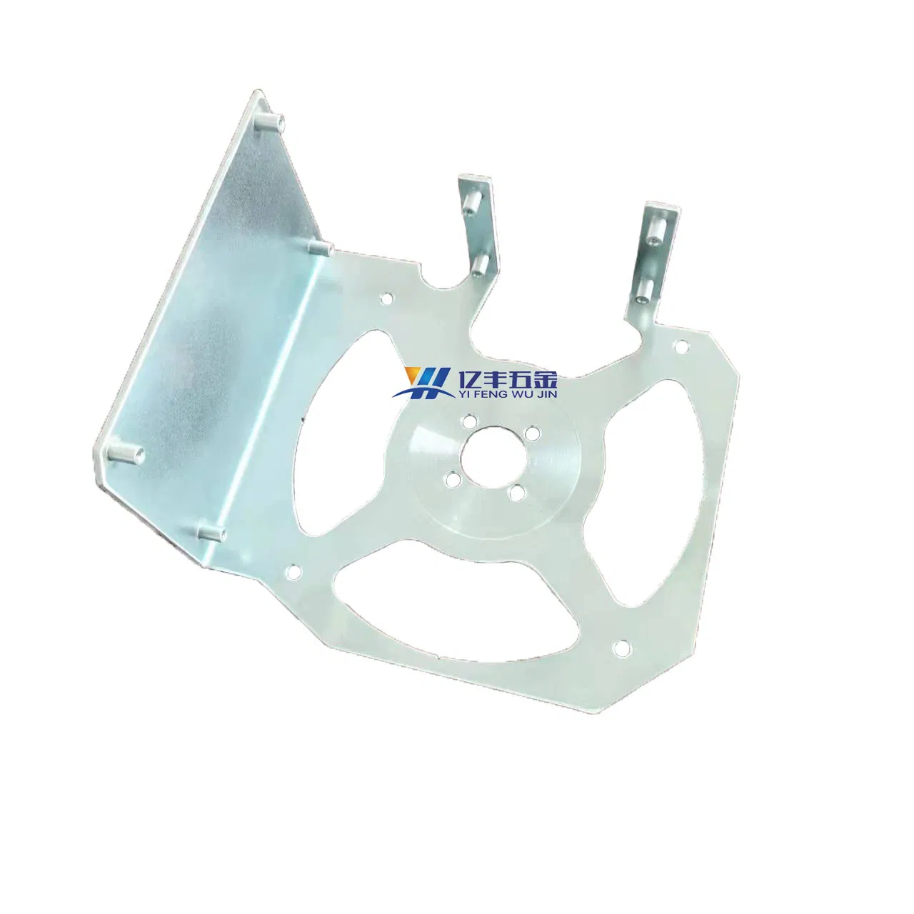 Custom Electroplating Blue-White Zinc Bracket Metal Sheet Metal Stamping Part