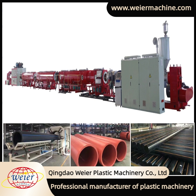 High Efficiency HDPE Pipe Extrusion Machinery