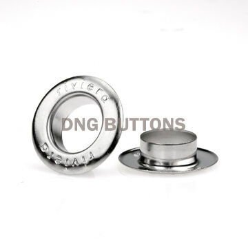 OEM Logo Embossed Stainless Steel Aluminium Copper Curtain Screw Metal Eyelets