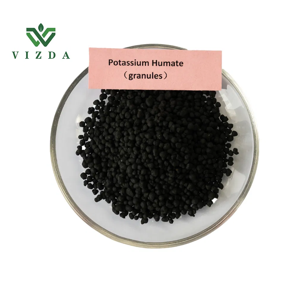 Fertilizante orgánico soluble en agua con humato de potasio