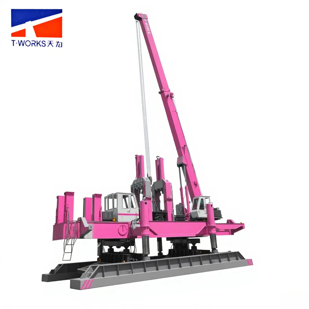 7500kN-11000kN Extra-Large Size Walking-Type Pile Foundation Hydraulic Static Pile Driver for Precast Concrete Piles