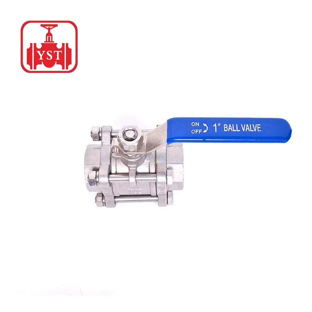 Premium Stainless Steel Industrial Threaded Ball Valve 3PC