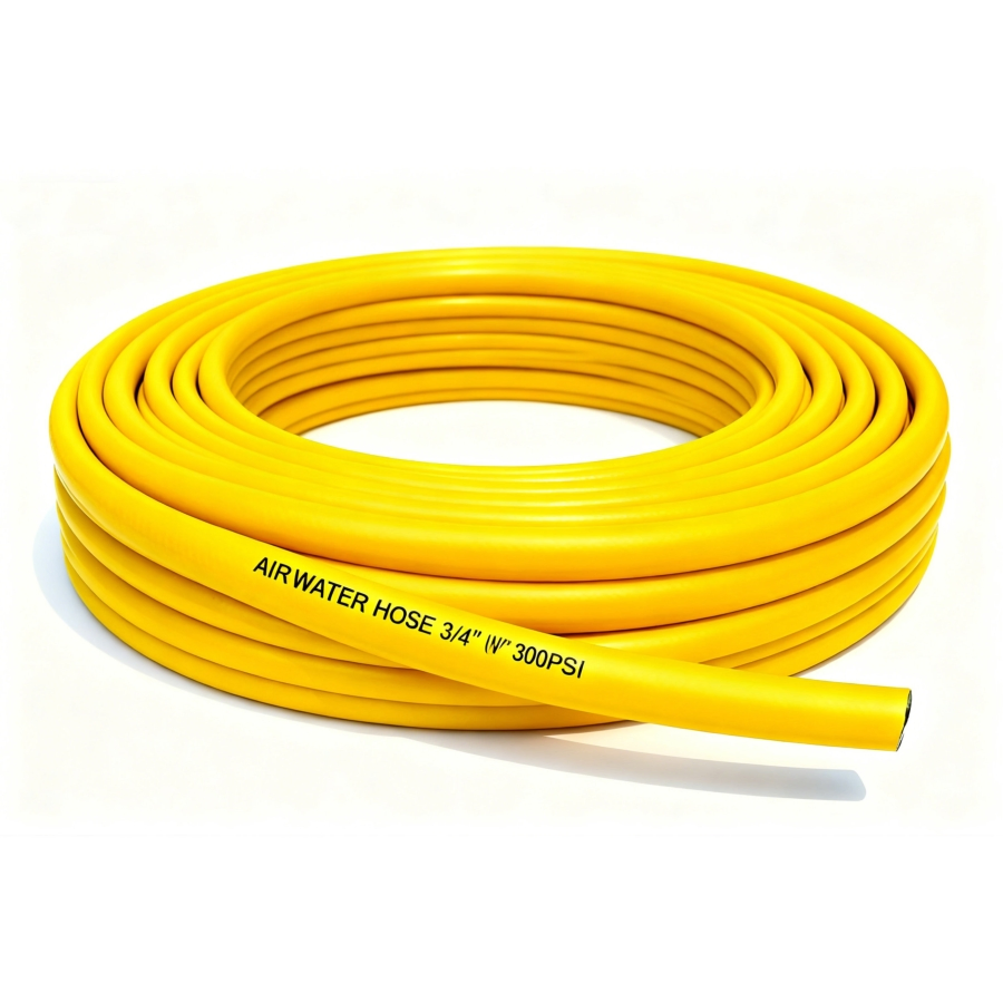 Custom Yellow/Black 5 Layers Irrigation PVC Power Spray Smooth Water Pipe Hose