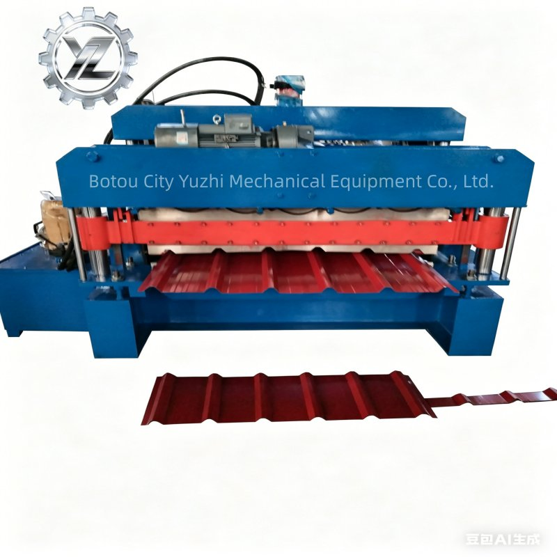Vollautomatische CNC-Doppelschicht-Rollformmaschine Farbstahl-Formmaschine Dachziegel-Ausrüstung