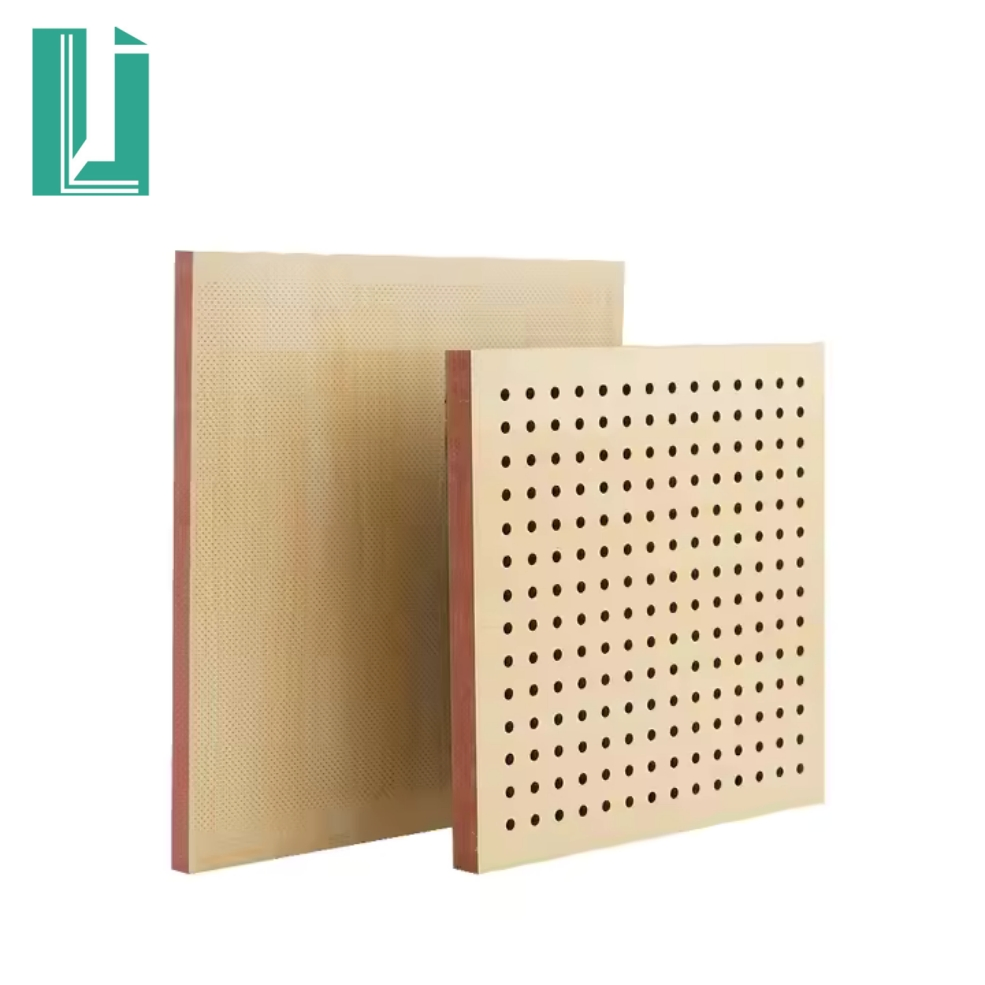 Pegboard Laminated Melamine Perforated MDF Board for Wall Decoration