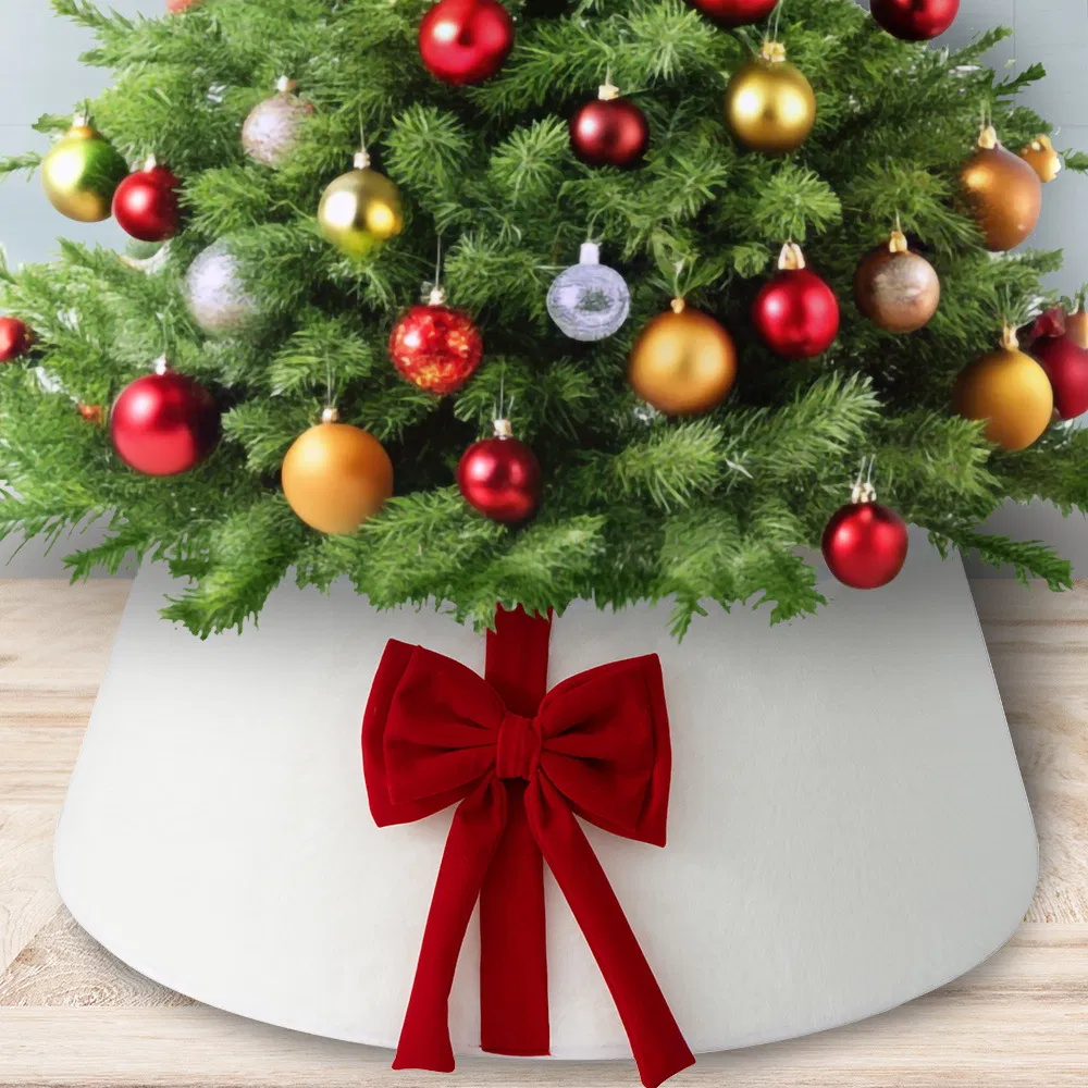 Big Bow Christmas Tree Collar Decoration
