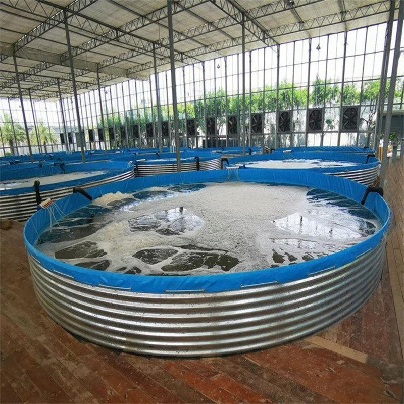 Modular Round Corrugated Galvanized Steel Water Tank for Rainwater Collection, Firefighting, and Fish Farming