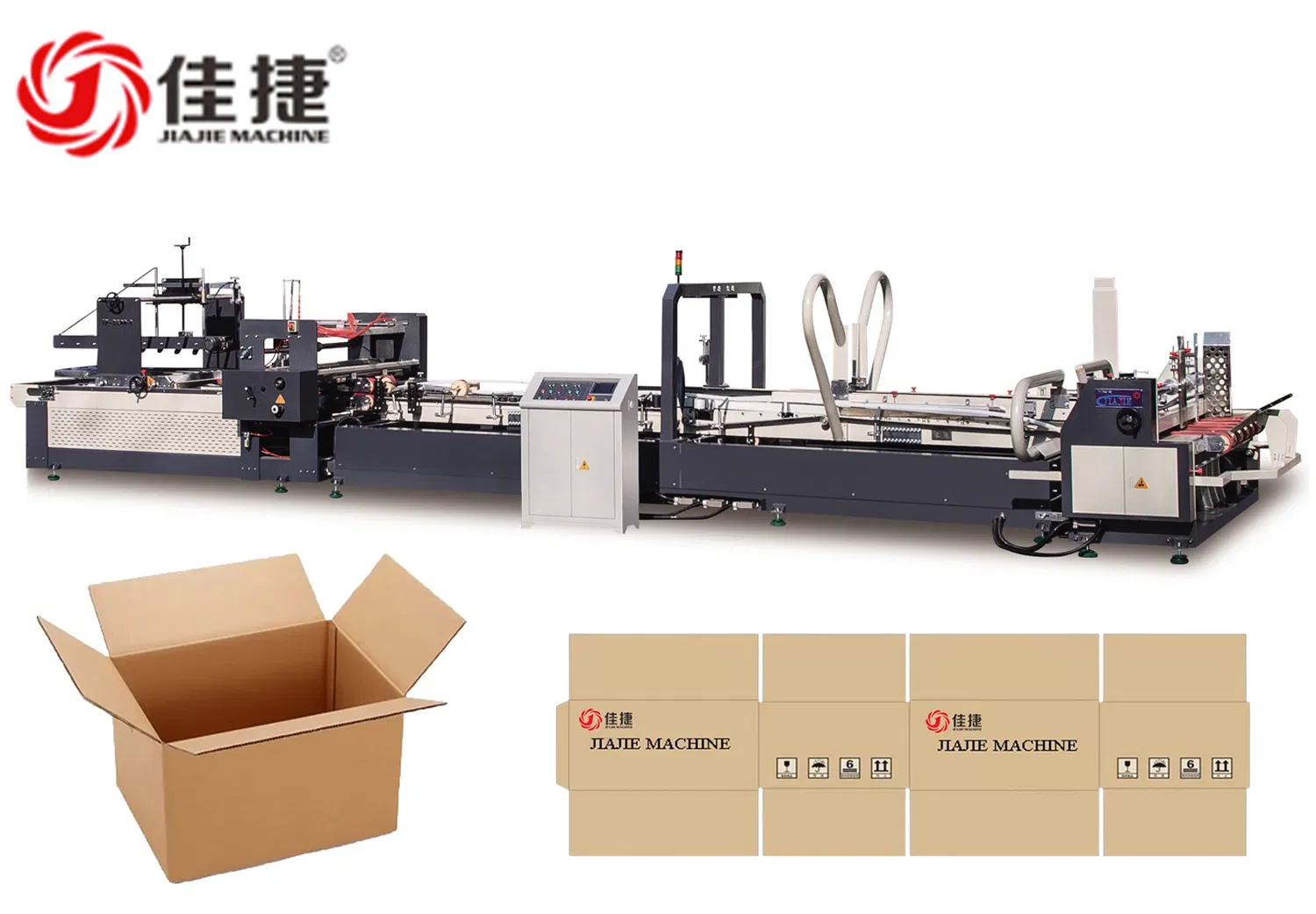 Macchina piegatrice-incollatrice automatica per scatole con piegatura per pacchetti di sigarette (JH-2000)