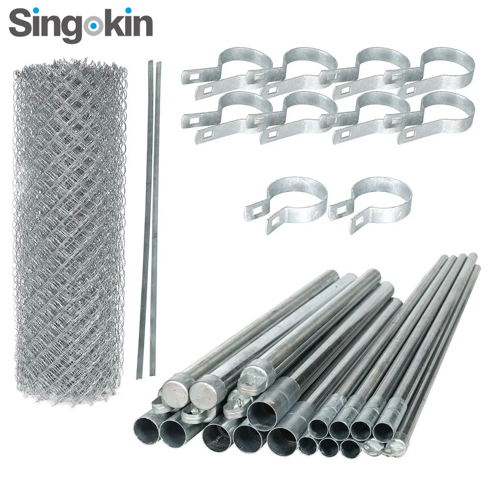 Galvanized Chain Link Fence Steel Wire Mesh Metal Fencing
