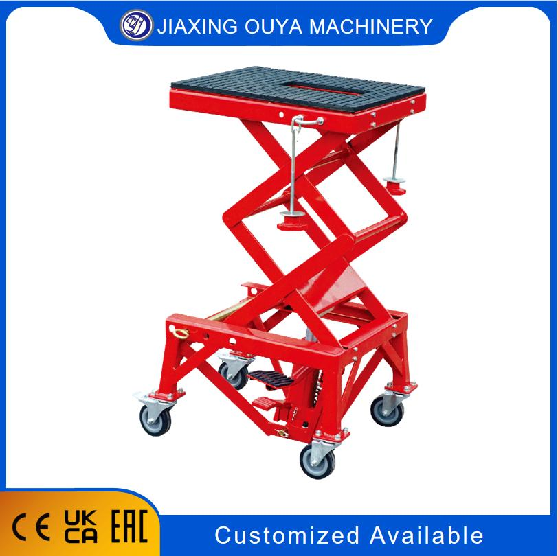 Hydraulic Stage Lift with 300lbs Car Lifting Ramp Wheel