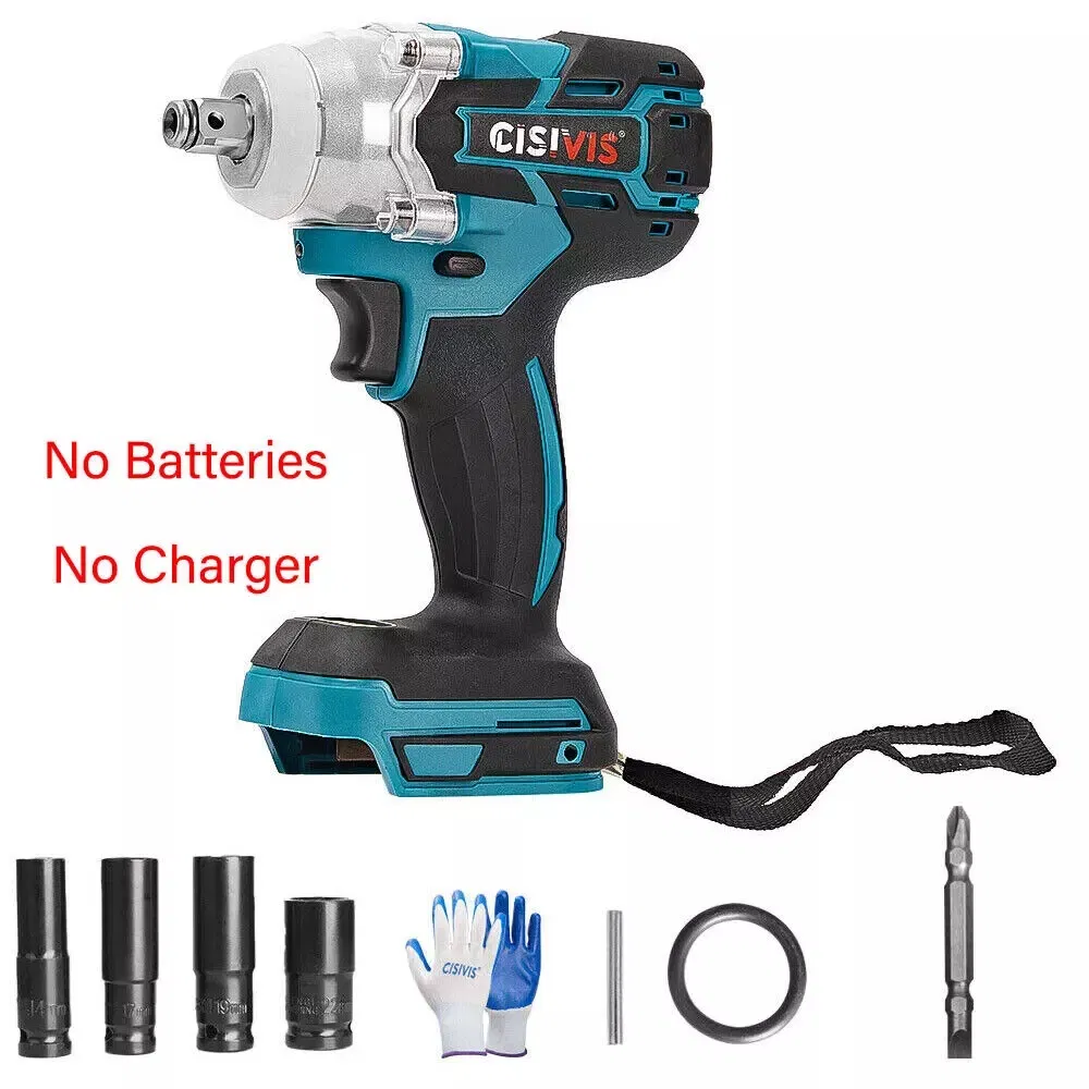 21V Avvitatore a Impulso Elettrico Senza Fili da 1/2 Pollice Chiave Elettrica per Lavori Pesanti