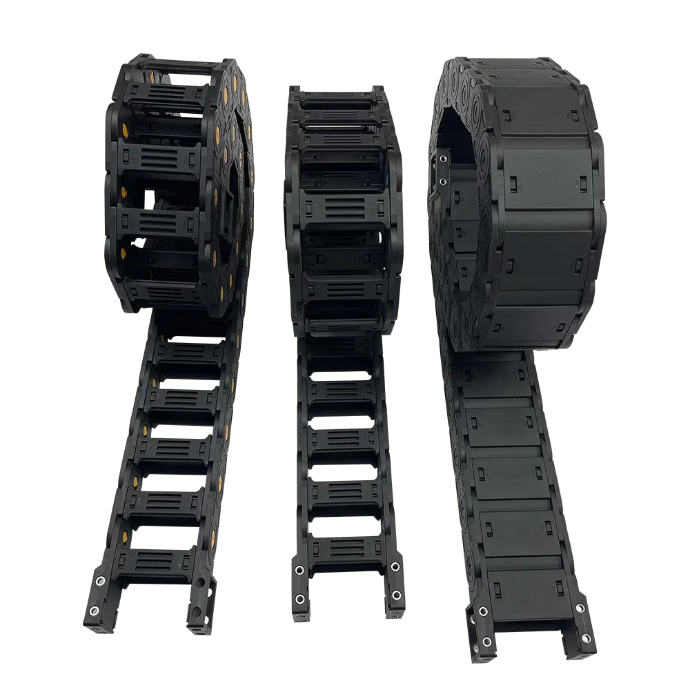 45 Series Manufacturers of Machine Tools Fully Closed Tank Chain Plastic Nylon Cable Drag Chain