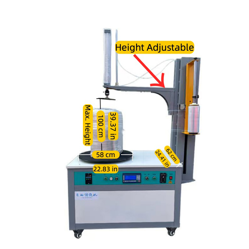 Máquina de embalaje automático Máquina de envolver con film estirable