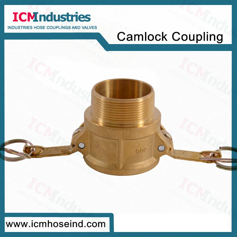 Acoplamiento rápido Camlock de latón forjado