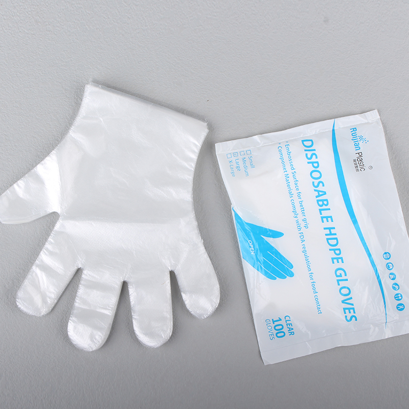 Disposable PE Gloves for Hair Dyeing Individual Pack Hair Salon Gloves
