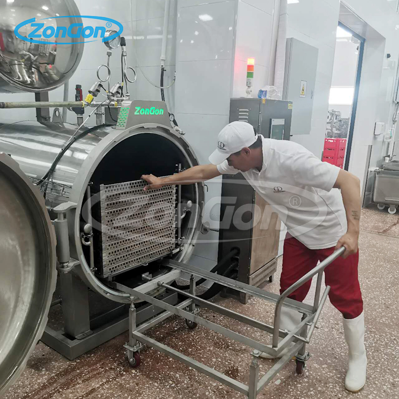معمل رش نوع بخار سمك معلب طعام تعقيم أتوكليف معقم