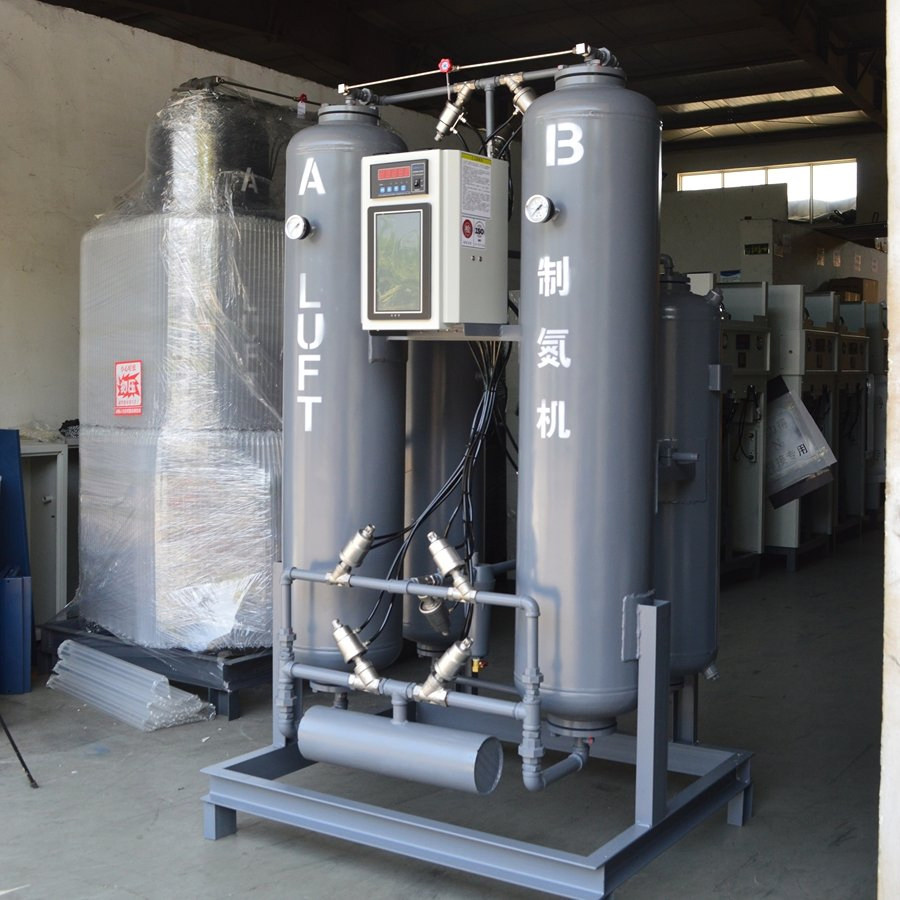 High Purity Silver/Black Stainless Steel PSA Nitrogen Generator with PLC Controller