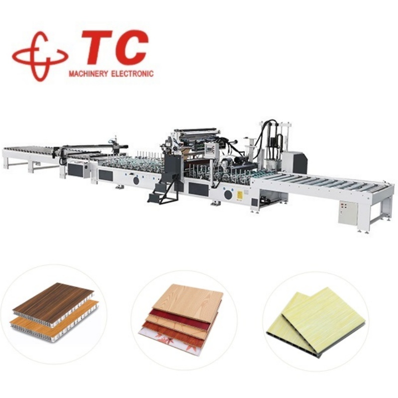 1300mm PUR Hot Melt Glue Panel Profile Wrapping Laminating Machine