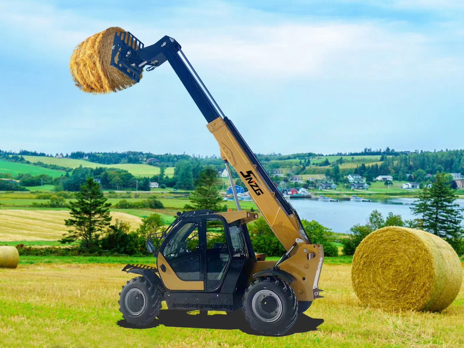 3.5 Ton 4 Ton 7m High Quality Speed Telescopic Handler Loader Telehandler