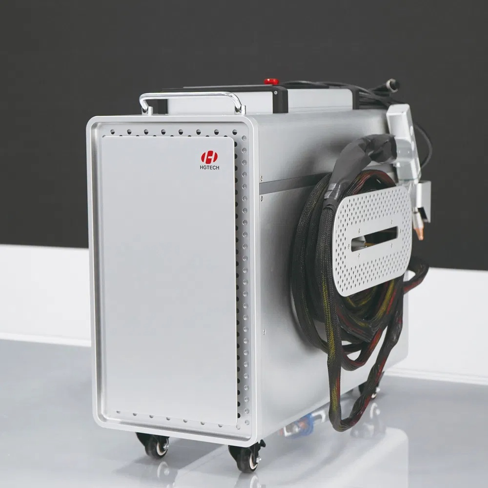 Hgtech 1200W Mini Air-Cooling Portable Handheld Fiber Laser Welding Machine for Metal, Gold, Silver, Nickel, Tin, Copper, Aluminum, Alloy
