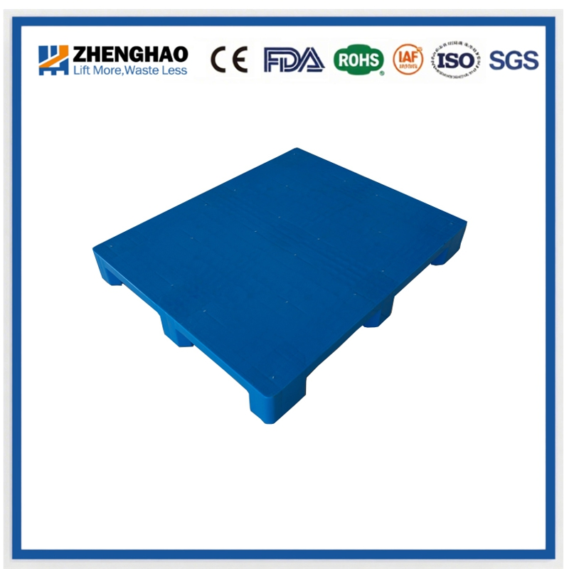 1200X1000X145mm Flat Surface Nine-Leg HDPE Plastic Pallet Rackable Stackable One Way Export Hygienic