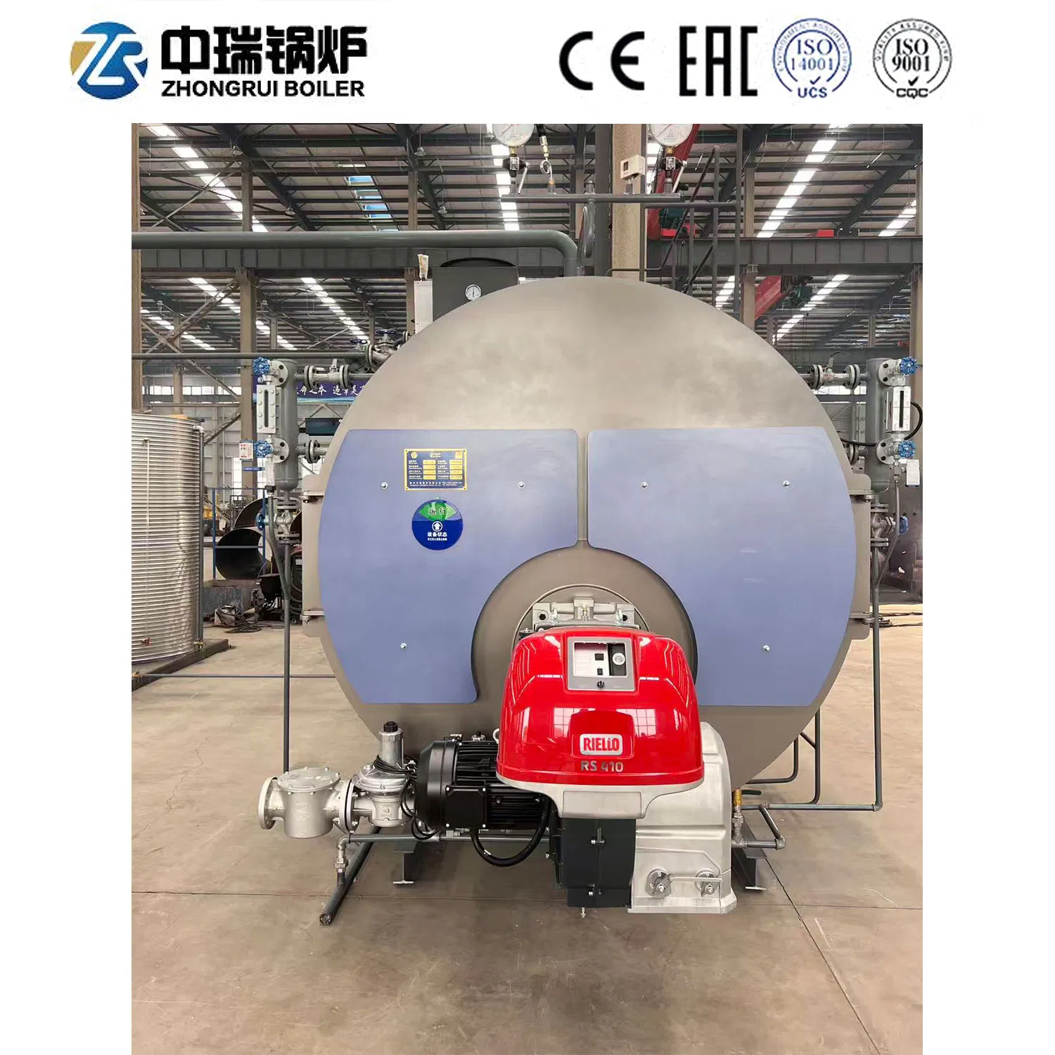 Wns Series 1t/H-10t/H Heavy Oil &amp; Methanol Dual-Fuel Waste Oil Steam Boiler, High-Temperature &amp; Pressure-Resistant, ASME Certified for Ceramic