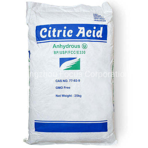Food Grade Citric Acid Monohydrate/Anhydrous CAS 77-92-9