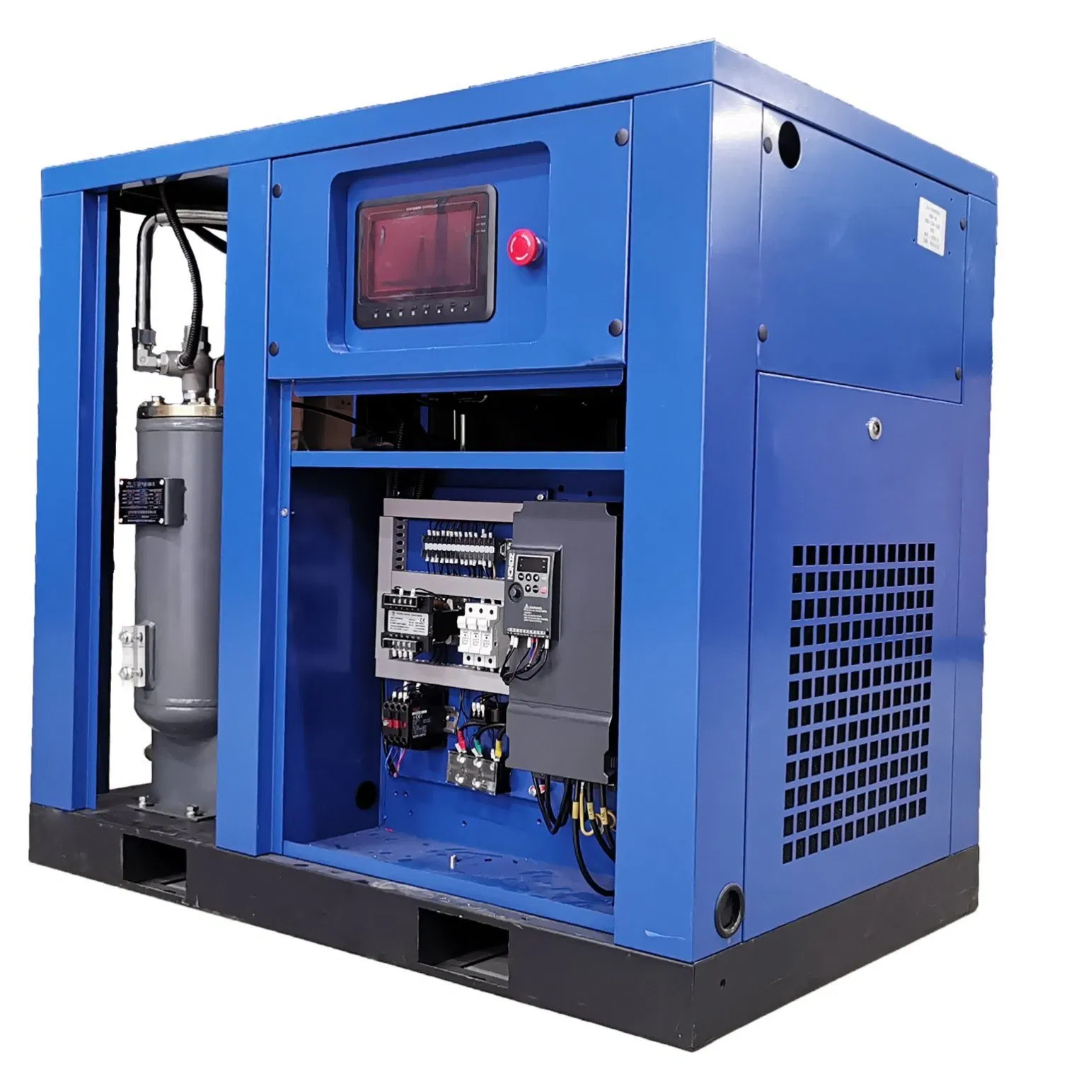 7.5kw 11kw 15kw 22kw 30kw 8bar/10bar/15bar/16bar Industry Low Noise Electric Single Rotary Screw Air Compressor Machine