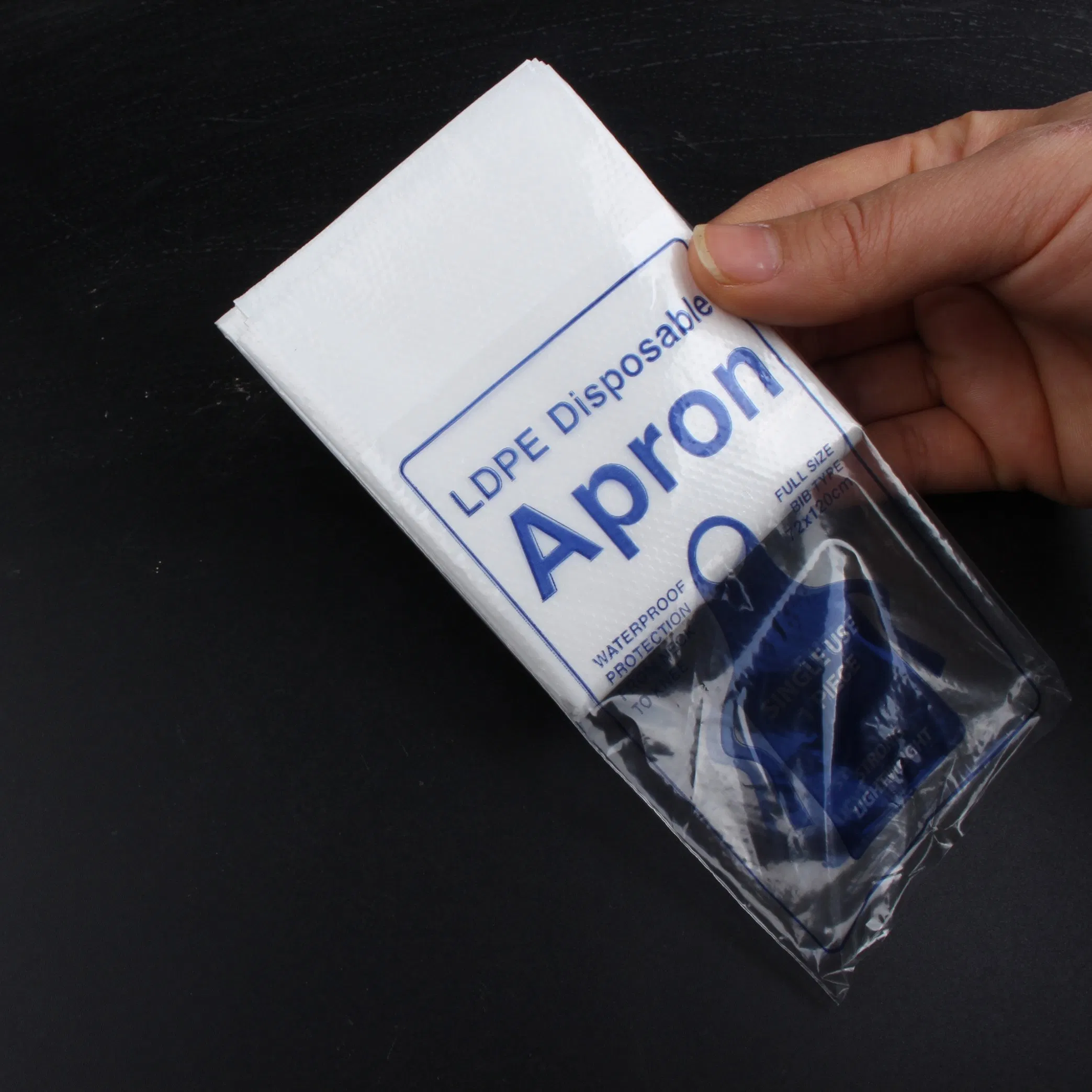 Leak Proof Plastic Disposable Aprons for Cooking and Household Use