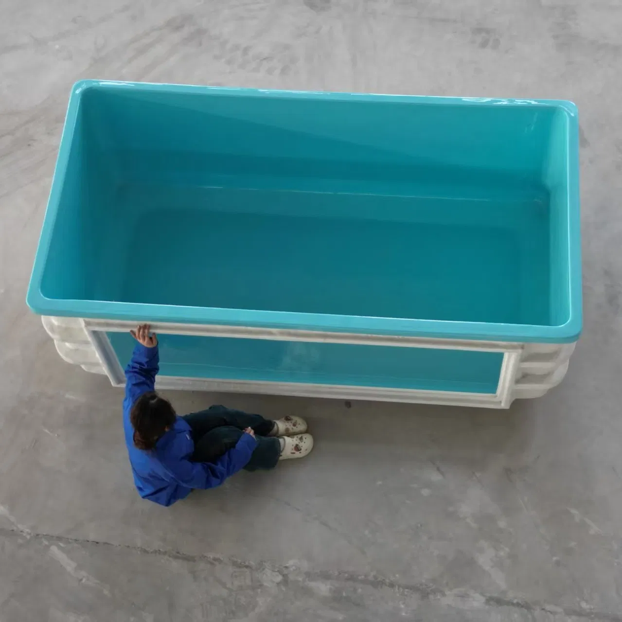 Rectangular Fiberglass Fish Tank with Observation Window