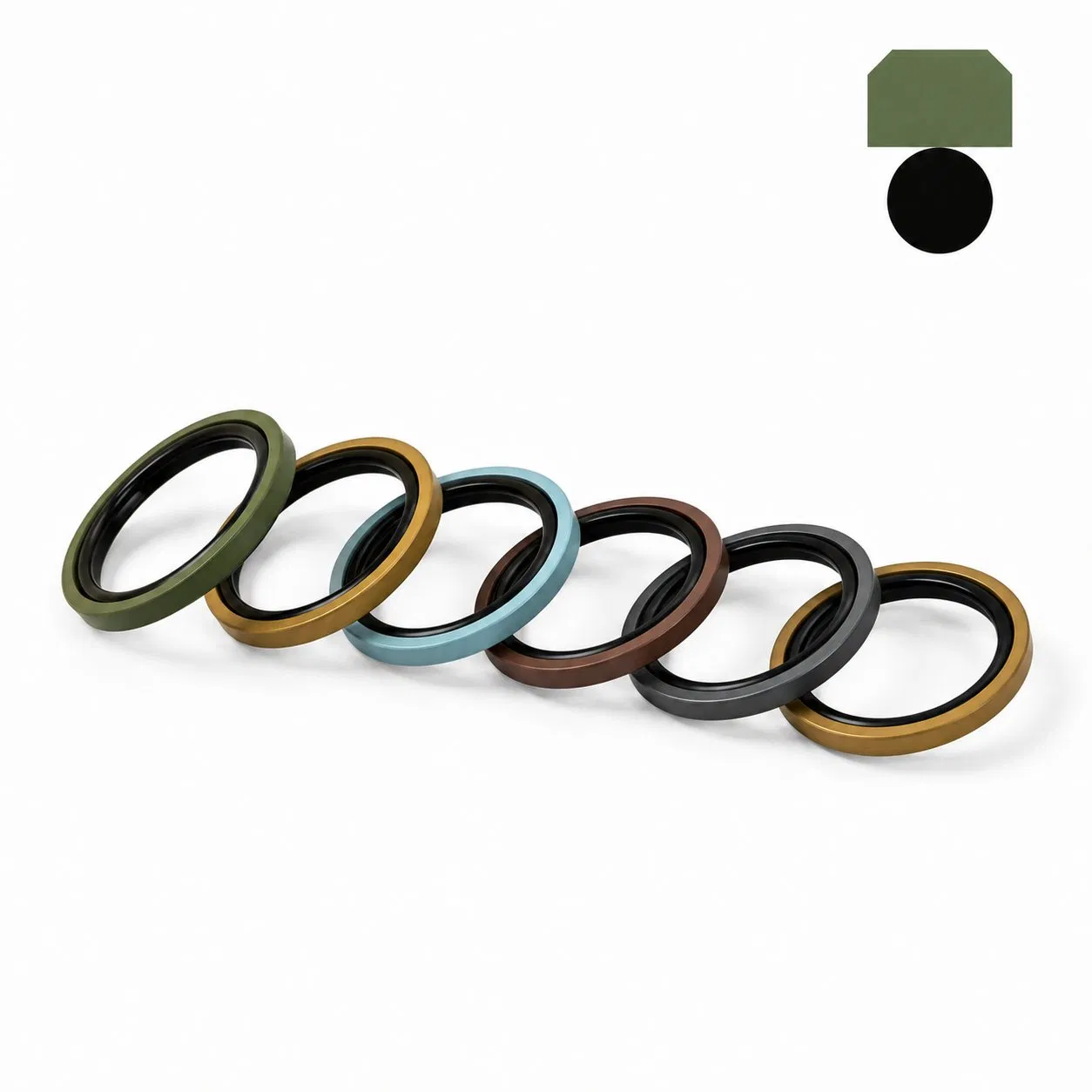PTFE and Rubber Hydraulic GSF Piston Seal