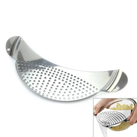 Stainless Steel Kitchen Draining Tool Colander Food Strainer Rice Pasta Vegetables