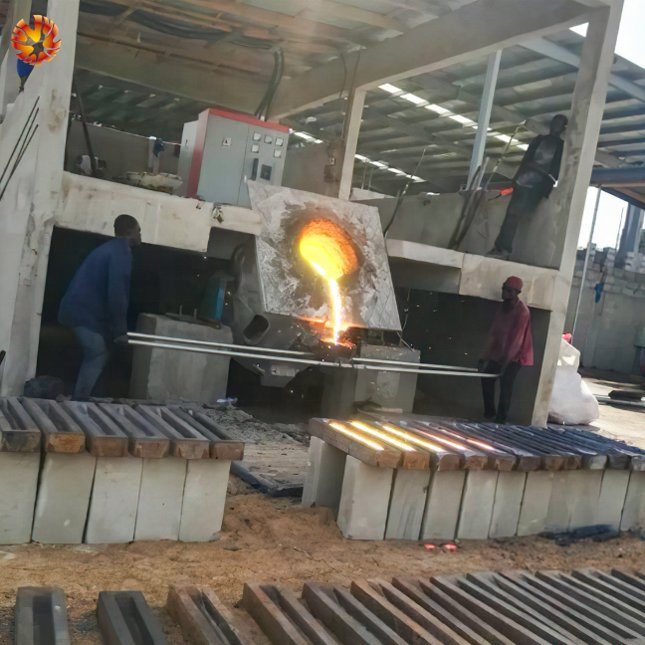 Induction Scrap Steel Melting Furnace 500kg 1000kg Medium Frequency Industrial Foundry Iron Equipment