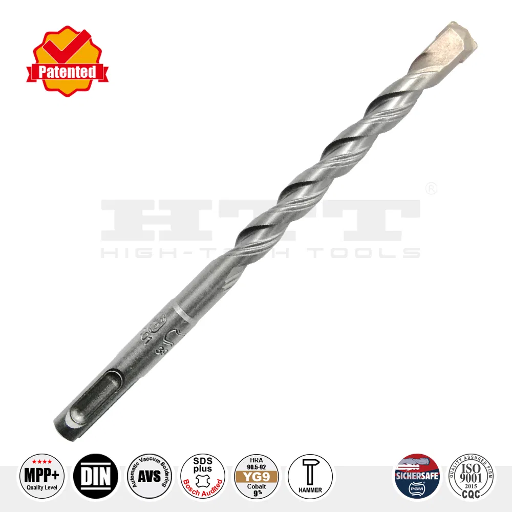 PGM Quality Turbo 2-Cutter Hammer Drill SDS Plus for Reinforcement Concrete Drilling