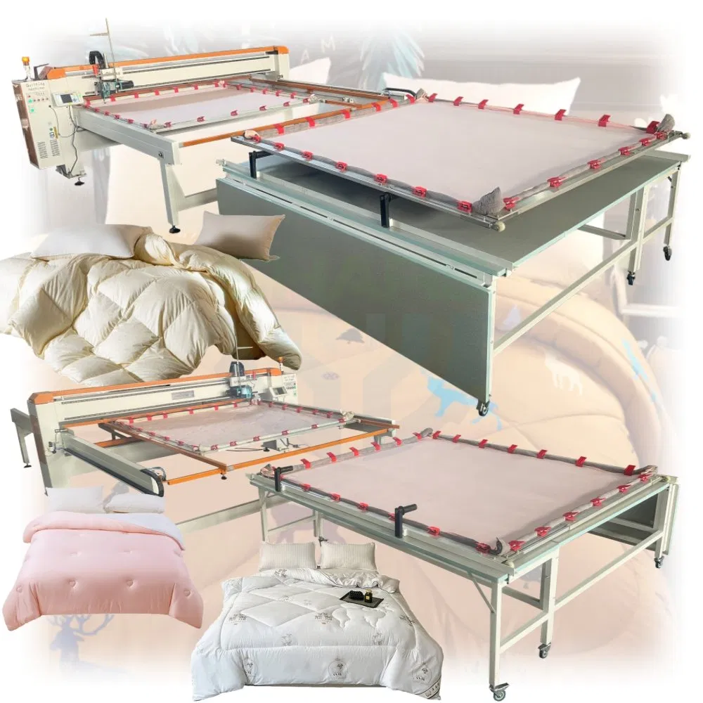 Long Arm Quilting Machine Mattress Sewing Machine 10-Inch LCD Touch Screen Single Head Quilting Machine for Panels
