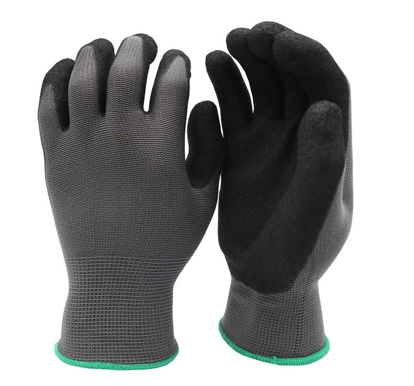 Black Nitrile Sandy Coated Gloves