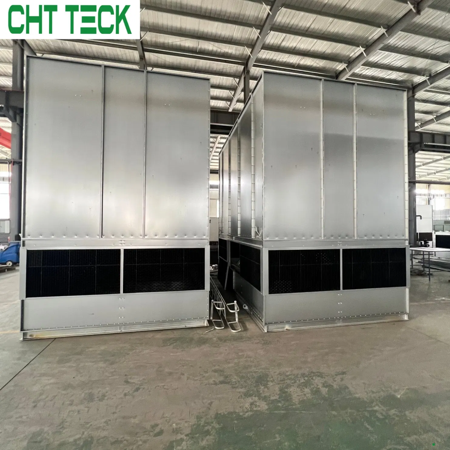 Stainless Steel Dry Induced Draft Cooling Tower, Water Saving Modular Unit for Data Center Fluid Cooling