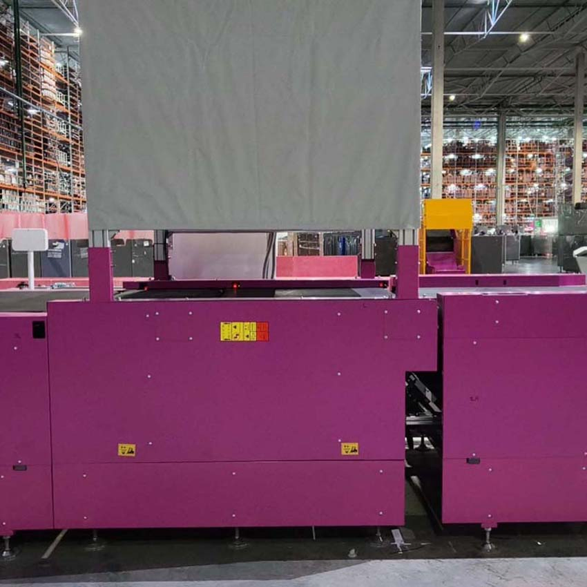 Sistema logístico automatizado de clasificación transversal Truelisort Máquina clasificadora de bucle de cinta con RFID